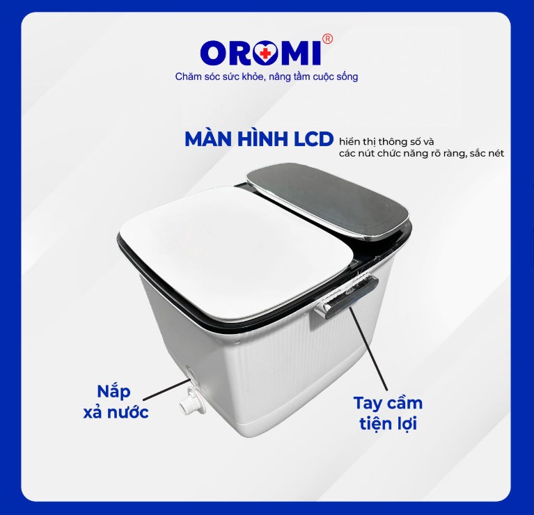 Máy/ Bồn Ngâm Massage Chân Tự động Oromi KW208